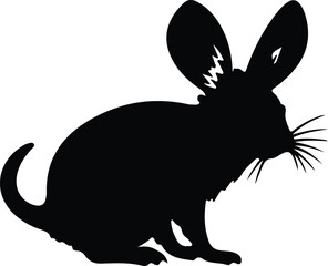Obraz premium jerboa silhouette