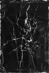 Deurstickers Empty old vintage black scratch torn poster overlay texture background © Piman Khrutmuang