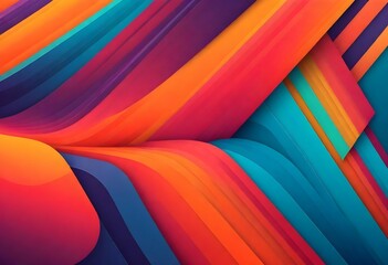 Colorful Abstract Lines Vector Background