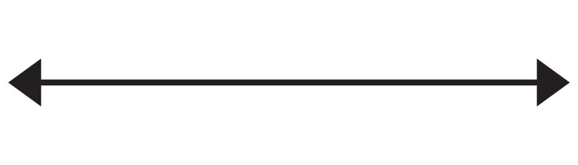 Double arrow icon set . two side arrows icon vector