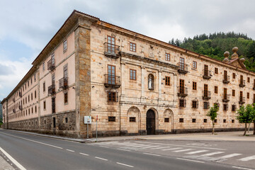 Fototapeta premium Monastery of Saint John the Baptist) of Corias now a Parador Nacional. Cangas de Narcea. Asturias, Spain