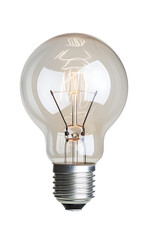 A light bulb, White background