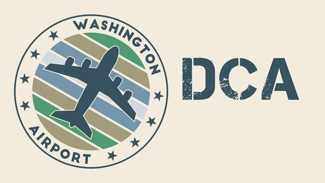 Ronald Reagan Airport Washington intro video. Washington airport information animation. Astonishing 4K video.