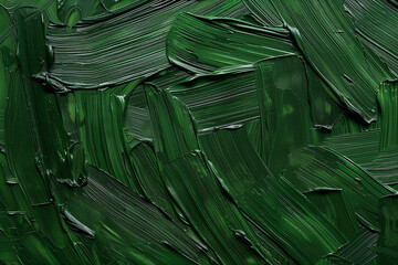 Abstract dark green oil painting background.