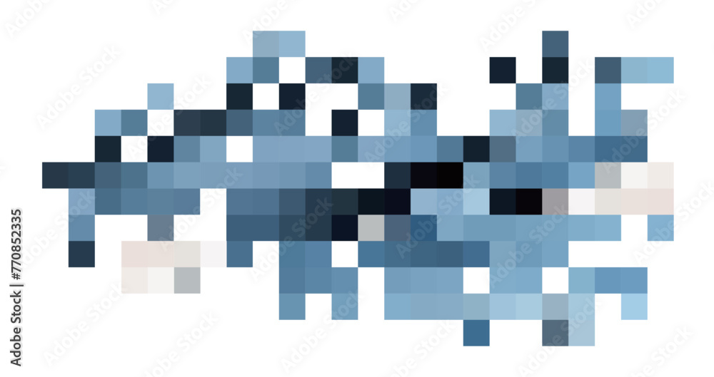 Wall mural pixels background. disintegration pixel effect. decay effect. illustration of abstract texture. bold