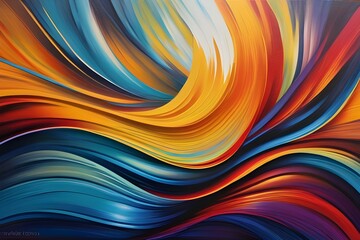 Fototapeta premium Super bright vibrant colors loseup of the painting luxury background
