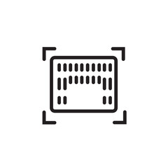 Bar Code Product Line Icon