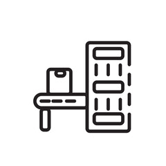 Belt Conveyor Factory Line Icon