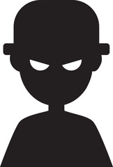 The Internet Thief, Web Scammer, Telephone Scammer, Hacker icon.