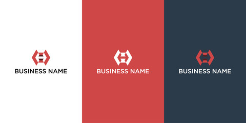 Custom initial letter H logos