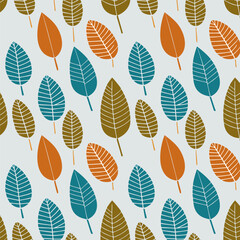 Seamless leaf pattern design