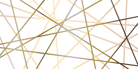 Obraz premium Seamless luxury geometric premium golden random chaotic lines on transparent background. Luxury banner presentation gold line vector, illustration.