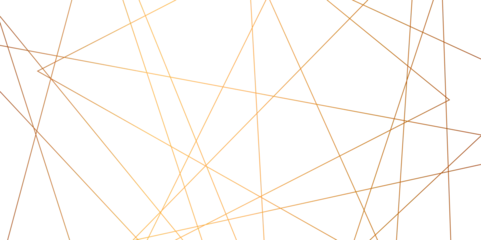 Foto auf Leinwand Abstract luxury seamless premium shiny golden random chaotic square and triangle lines on transparent background. Vector, illustration © Ahmad Araf