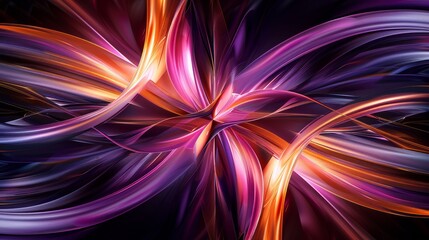 Purple and Orange Abstract Background