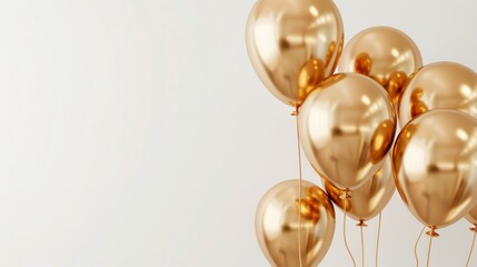golden helium balloons generative ai