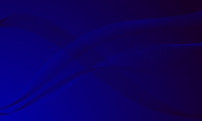 blue lines smooth wave curves on soft gradient abstract background