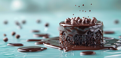 chocolate cake on a plate