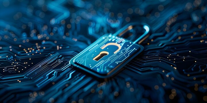 Closeup of cybersecurity measures to prevent online threats showcasing advanced solutions and prevention strategies. Concept Cybersecurity Measures, Online Threats, Advanced Solutions