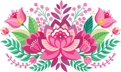 pink-flowral-decoration v.eps