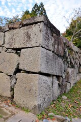 米子城跡 枡形石垣