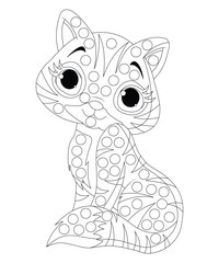 Dot Coloring Page For Kids