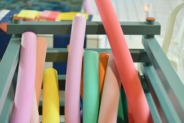 Colorful wacky Noodles, Swimming Pool Toys Foam Stick