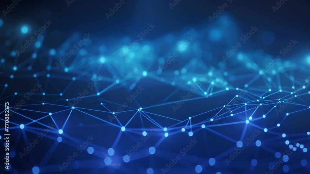 Poster abstract technology background. network connection structure. big data visualization. 3d rendering, 