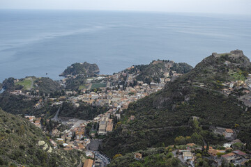 views from Castelmola, Sicily, Italy - 770882195