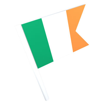 ireland flag 3d icon transparent png