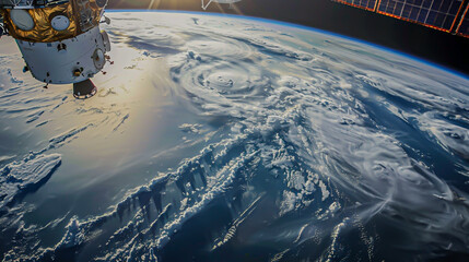 Creating visual representations of data collected by nano-satellites during earth observation missions