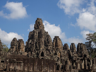 Angkor Thom and Wat - a temple complex in Cambodia, is the largest religious monument in the world....