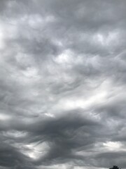 Nubes grises previas a la tormenta