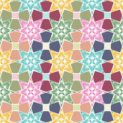  pattern overlay - colorful geometric stained glass
