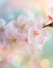 淡く幻想的な桜のイメージ