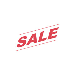 Sale icon design. vector illustration. Big sale special offer. Red on white isolated background