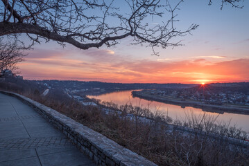 Sunrise over the river