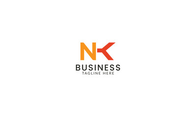 Creative NK latter logo design and intial logo