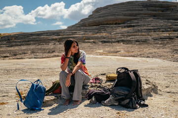 young traveler woman
