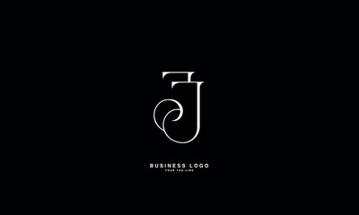 J, JJ, Abstract Letters Logo Monogram