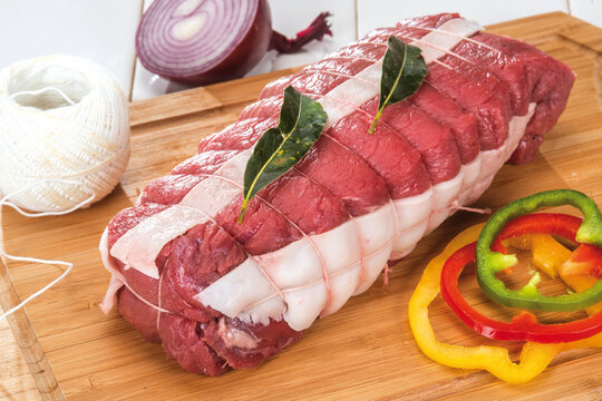 Boeuf roti rumsteck bovine carrelage 