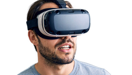 boy , Man with vr headset Transparent image