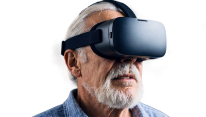boy , Man with vr headset Transparent image