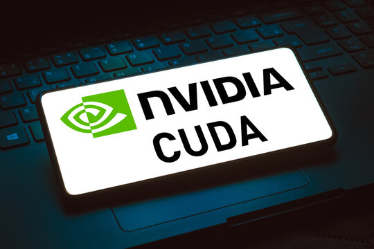 March 29, 2024, Brazil. In this photo illustration, the NVIDIA CUDA logo is displayed on a smartphone screen.