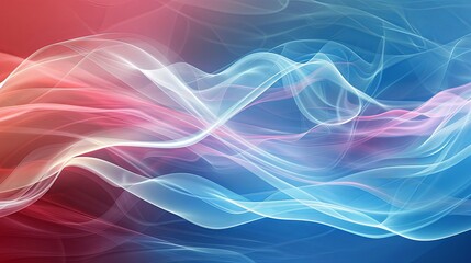 Abstract red and blue flowing lines. Colorful fluid background for banner and poster design