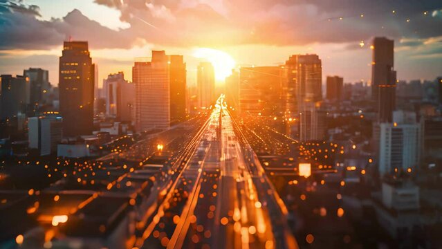 Smart city and communication network. Digital transformation, business, building, modern, urban, technology, connection, information, innovation, capita, future