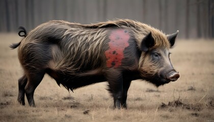 a-boar-with-a-scarred-hide-evidence-of-past-battl- 2