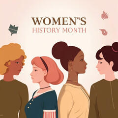 Vector International Women’s Day illustration