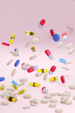 3d illustration of pills and medicines