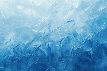 Fototapeta premium Blue Frozen Texture of Ice.