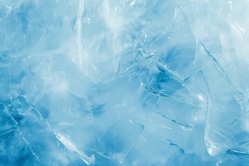 Obraz premium Blue Frozen Texture of Ice.